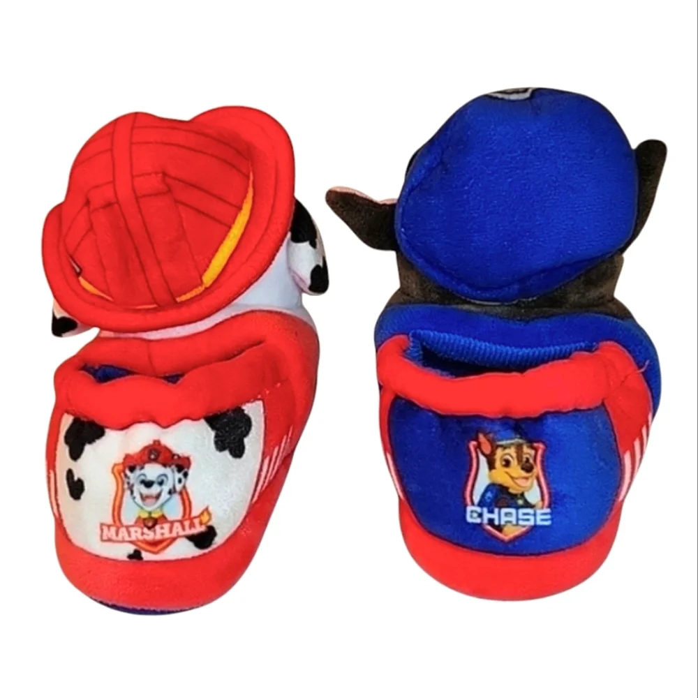 NEW Toddler Kid's Nickelodeon Paw Patrol Chase & Marshall Slippers